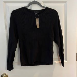 J. Crew Supersculpt ribbed sweater T-shirt medium